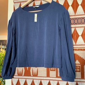 Blue Velvety Madewell Shirt